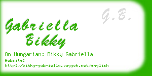 gabriella bikky business card